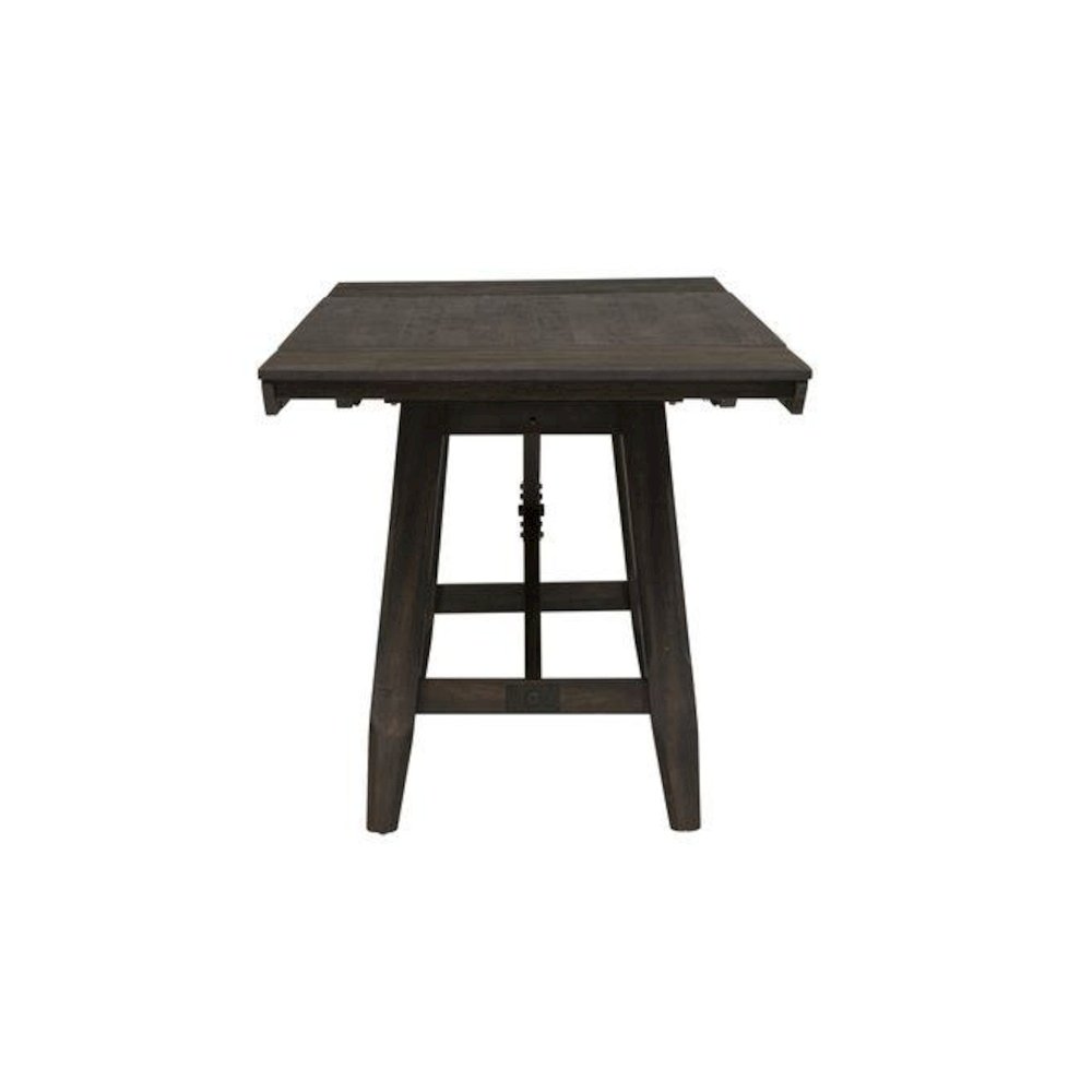 Double Bridge 5 Piece Gathering Table Set in Dark Chestnut