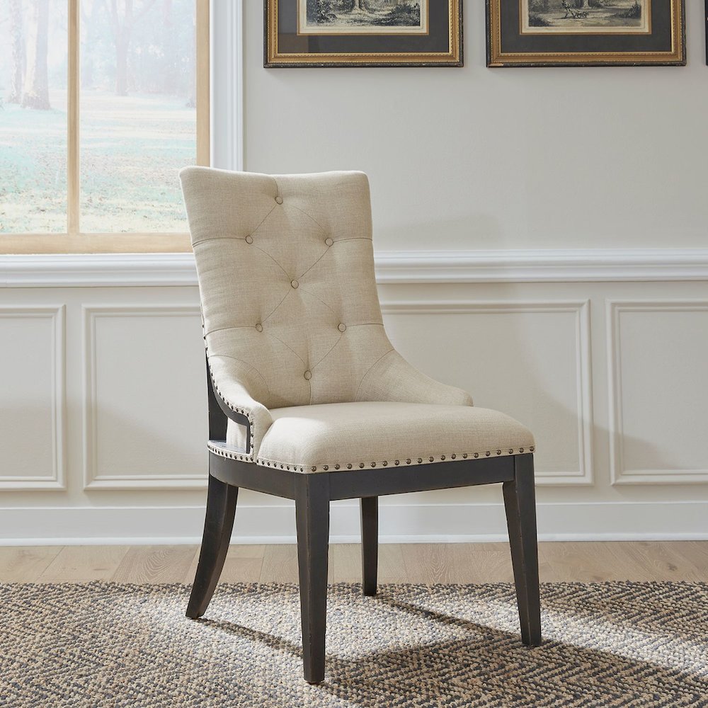 Uph Shelter Side Chair (RTA) - Black - Set of 2 Traditional Multi