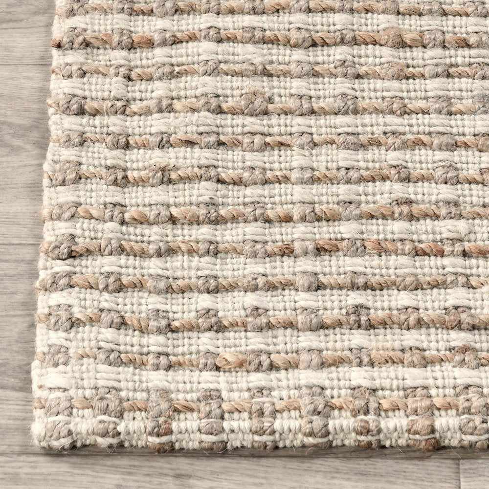 Huntington 5'x8' Handwoven Jute Sustainable Ivory Accent Area Rug