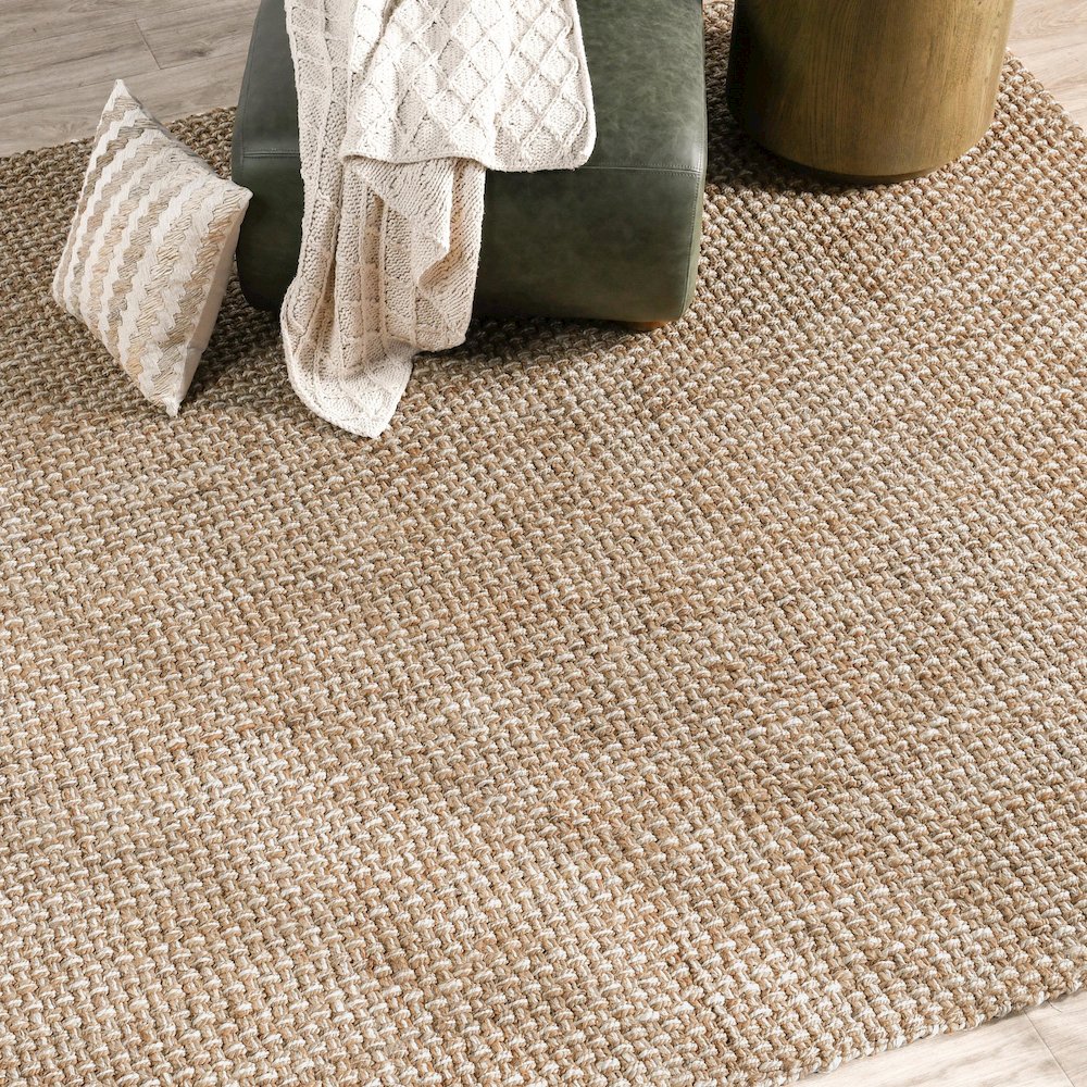 Panama 8'x10' Jute Handwoven Sustainable Beige Accent Area Rug
