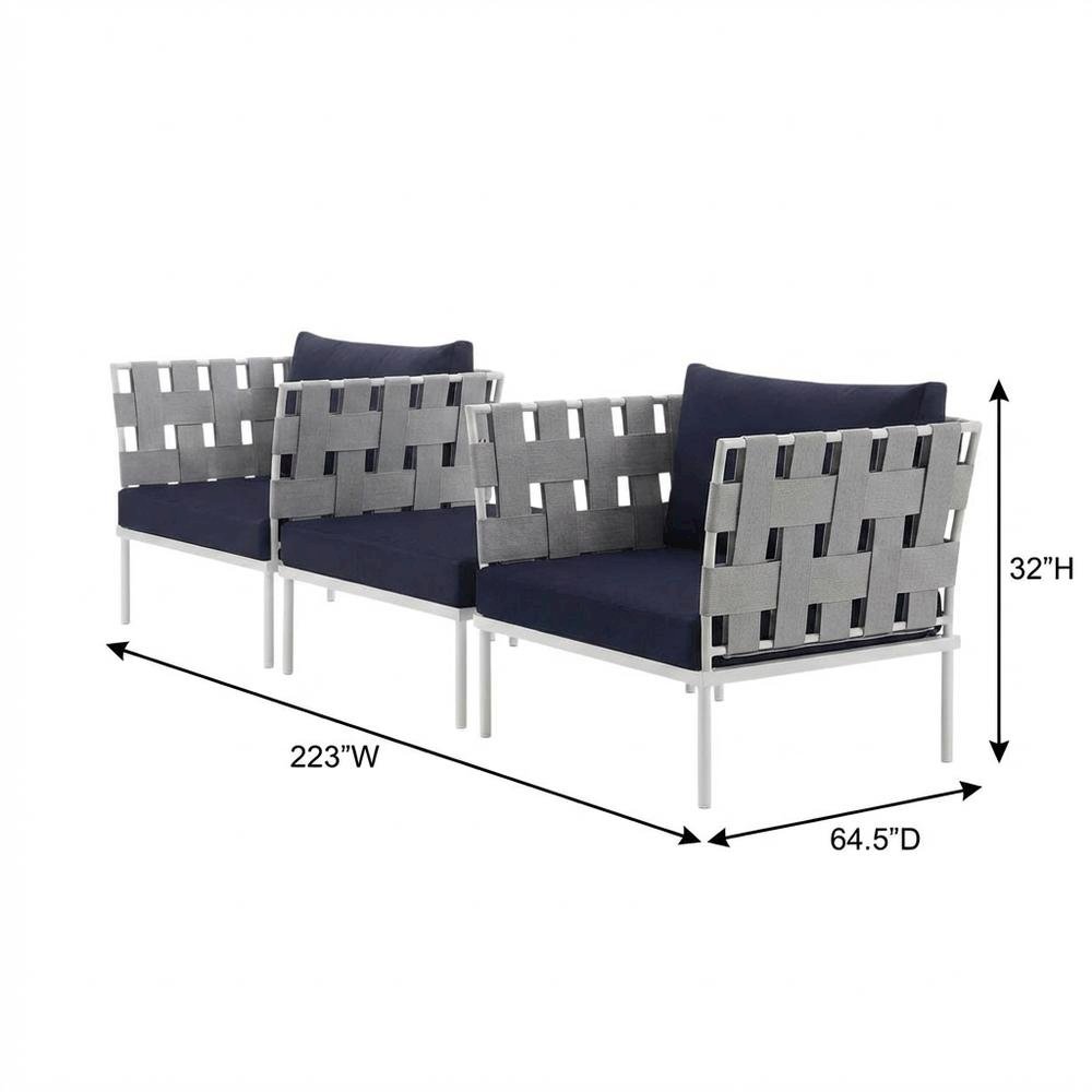 Outdoor Lounge Furniture Set With Aluminum Frame For Patio And Garden