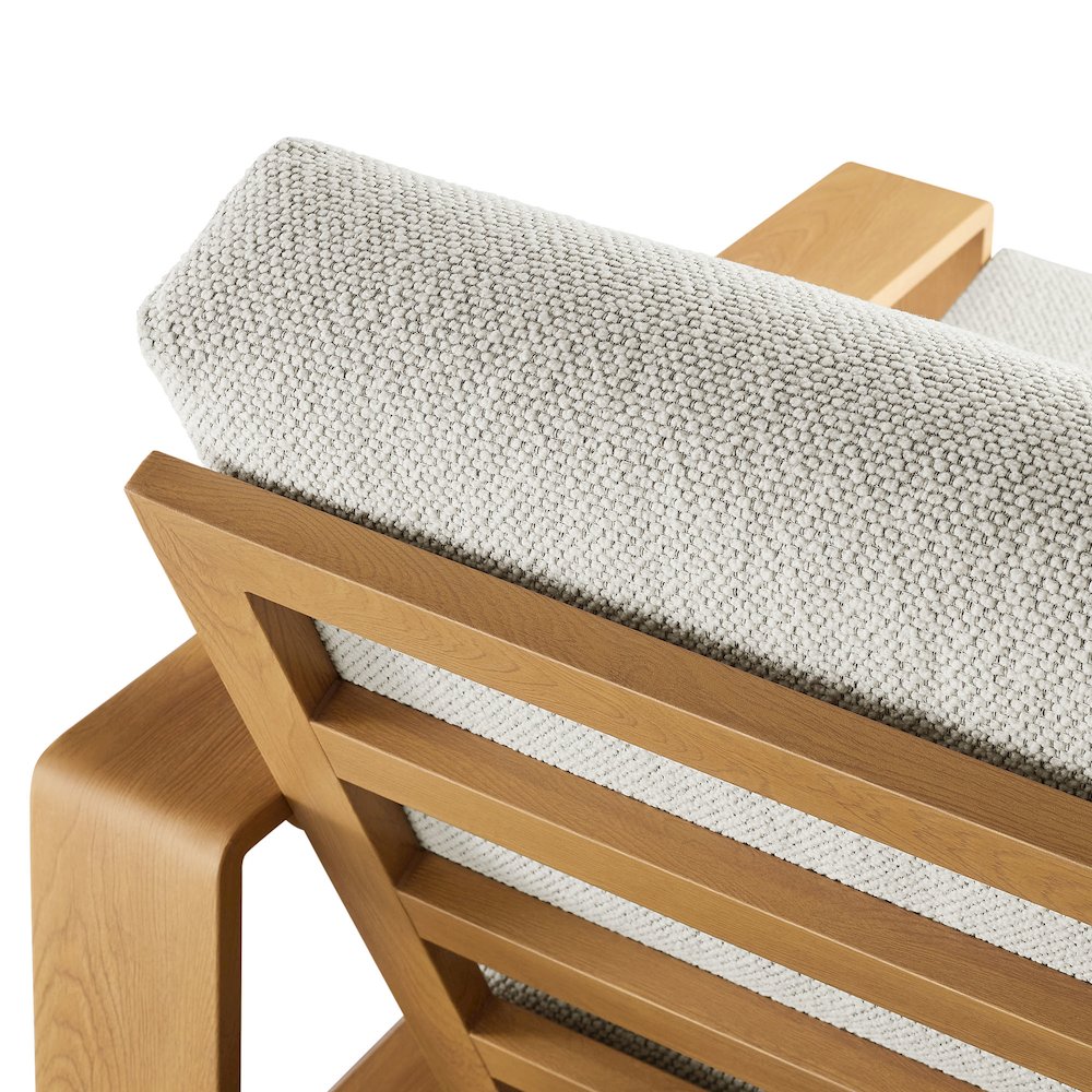 Lirienne Outdoor Patio Aluminum Faux Wood Armchairs Set of 2