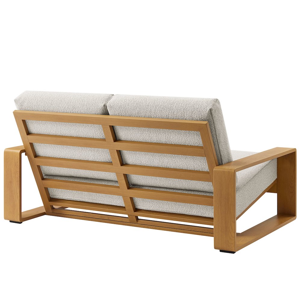 Lirienne 4-Piece Outdoor Patio Aluminum Faux Wood Furniture Set
