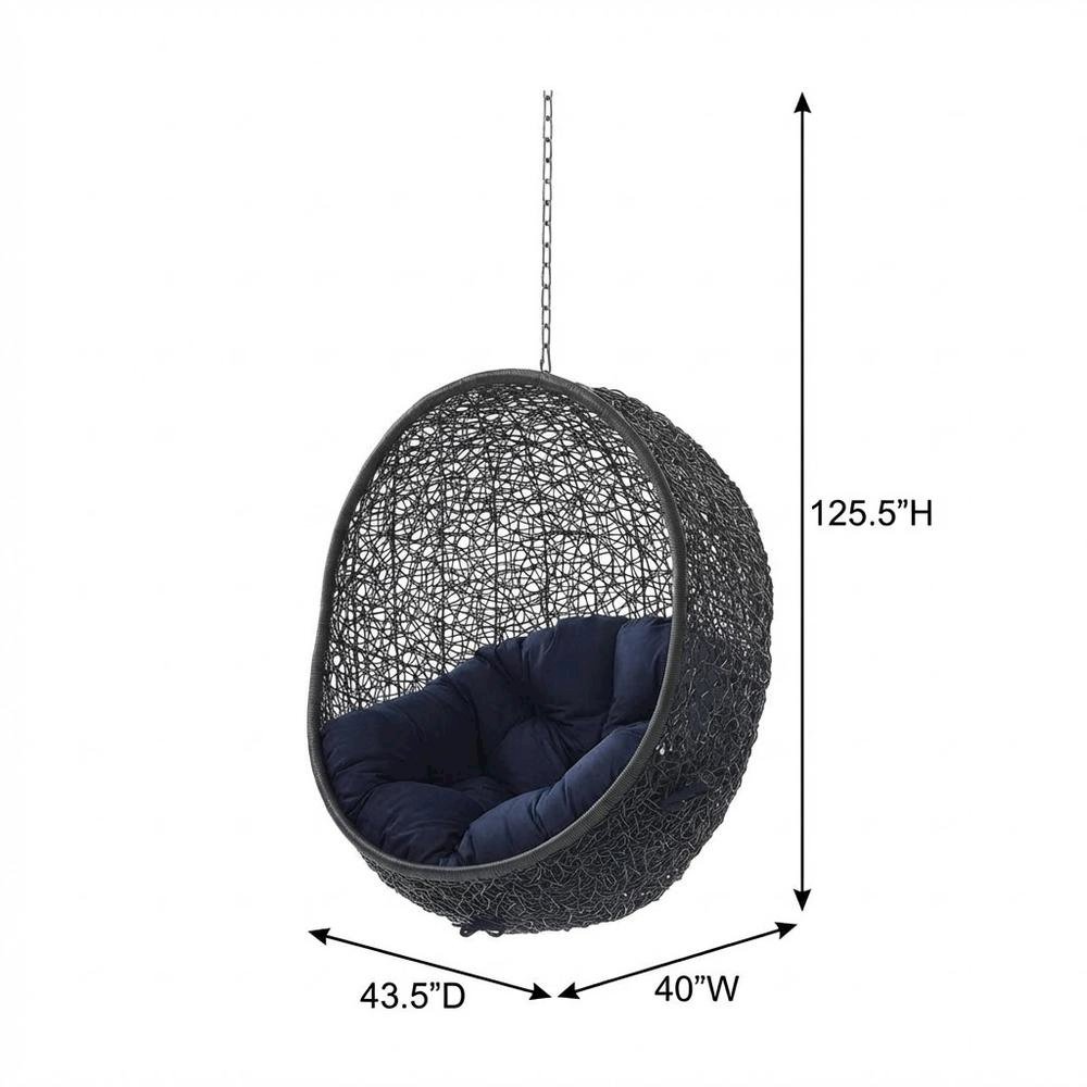 Outdoor Patio Lounge Chair In Neutral With Comfortable Cushion