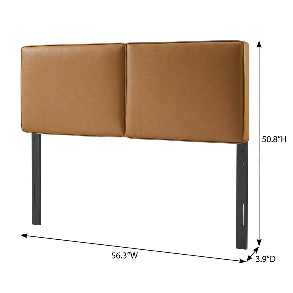 Vegan Leather Full Headboard with Smooth Finish and Durable Construction