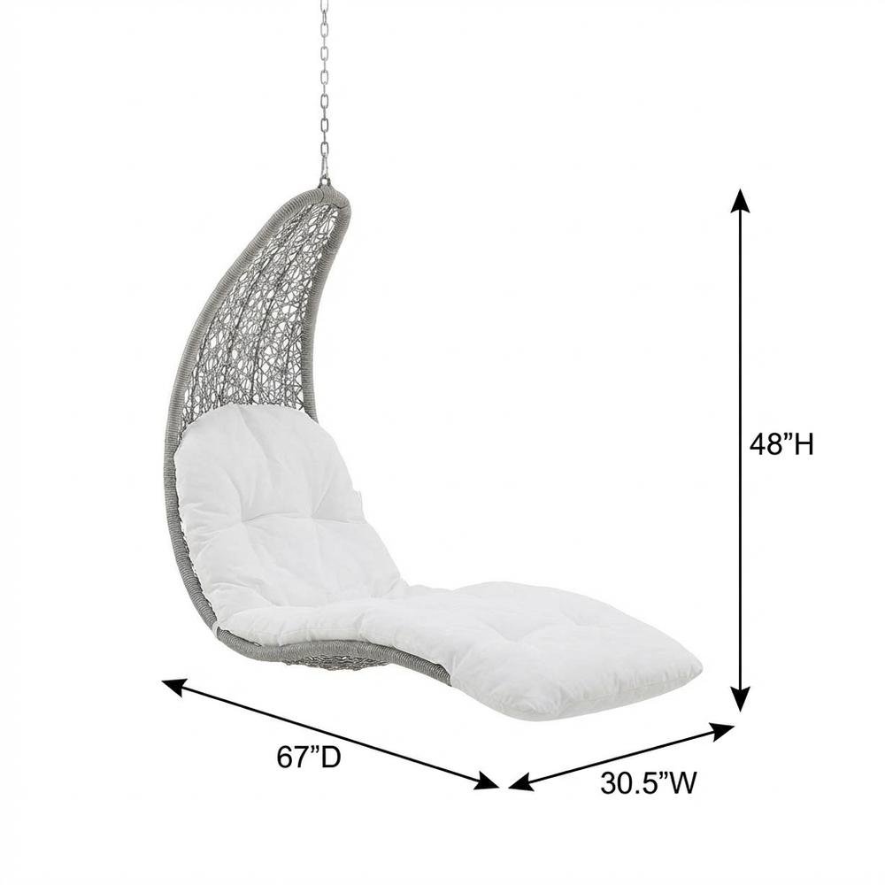 Outdoor Lounge Chair In Neutral Color With Durable Construction, Modern Design