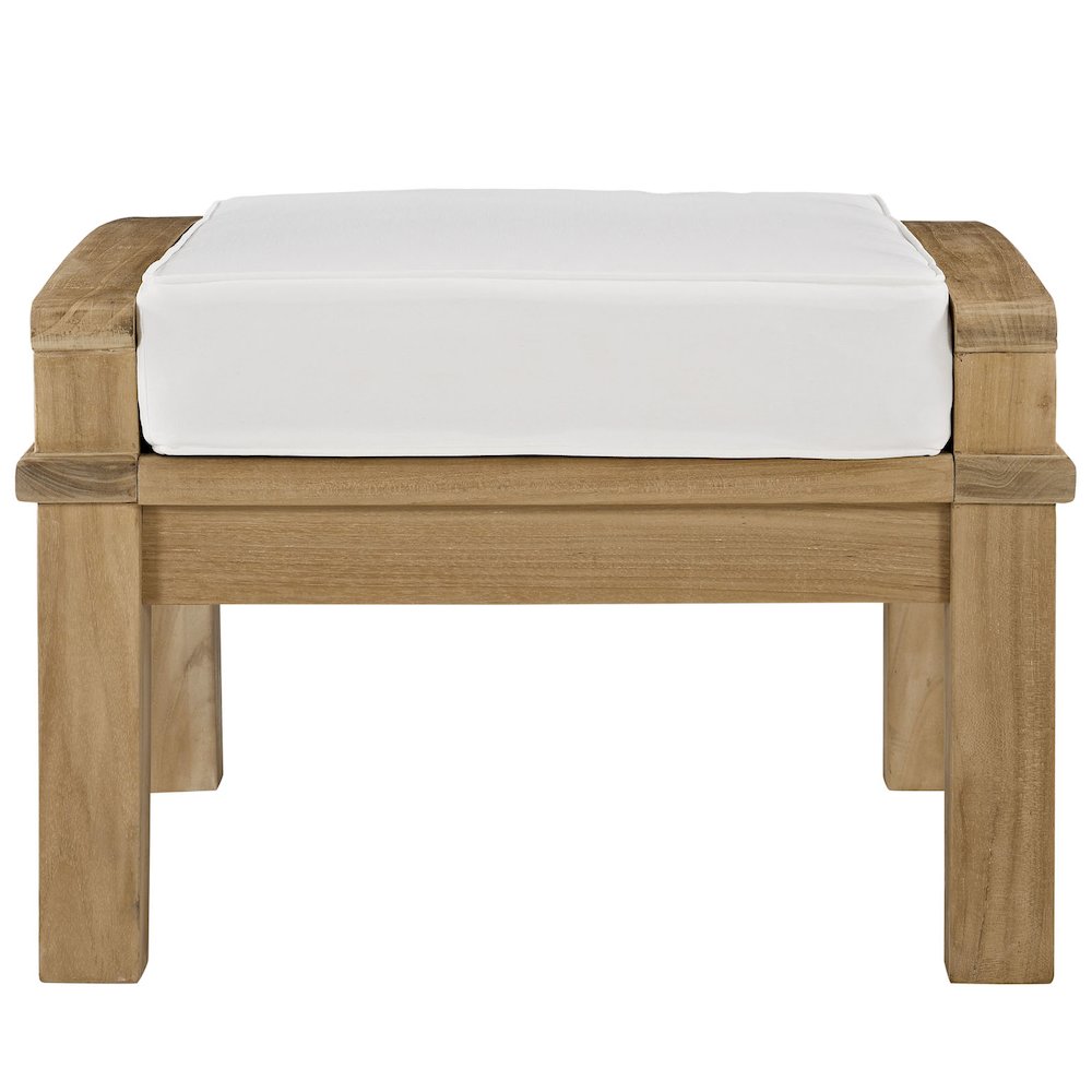 Marina Outdoor Patio Teak Ottoman