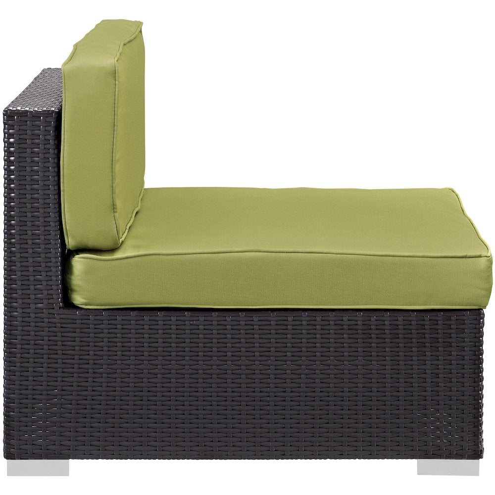 Gather Outdoor Patio Armless Chair Set of 2
