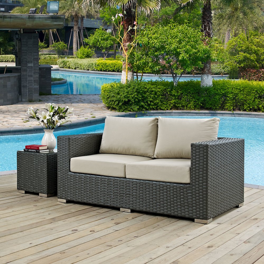 Sojourn Outdoor Patio Sunbrella Loveseat