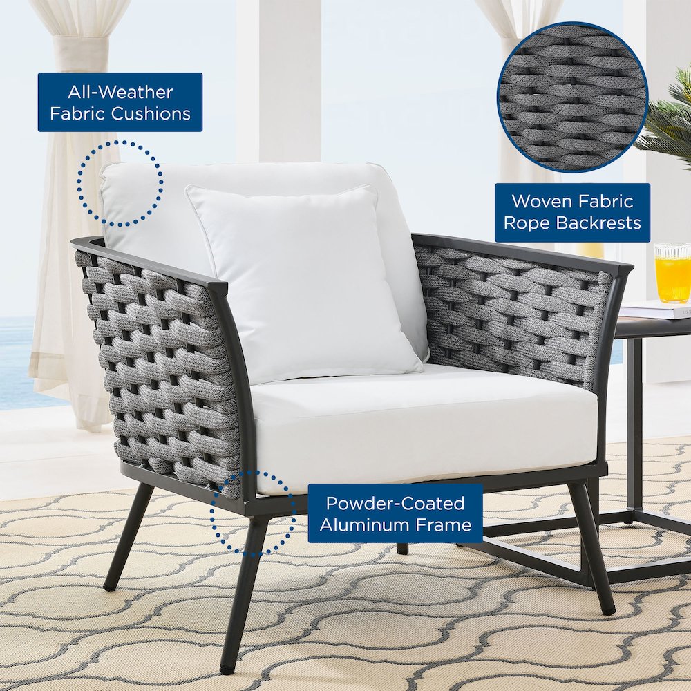 Stance Outdoor Patio Aluminum Armchair