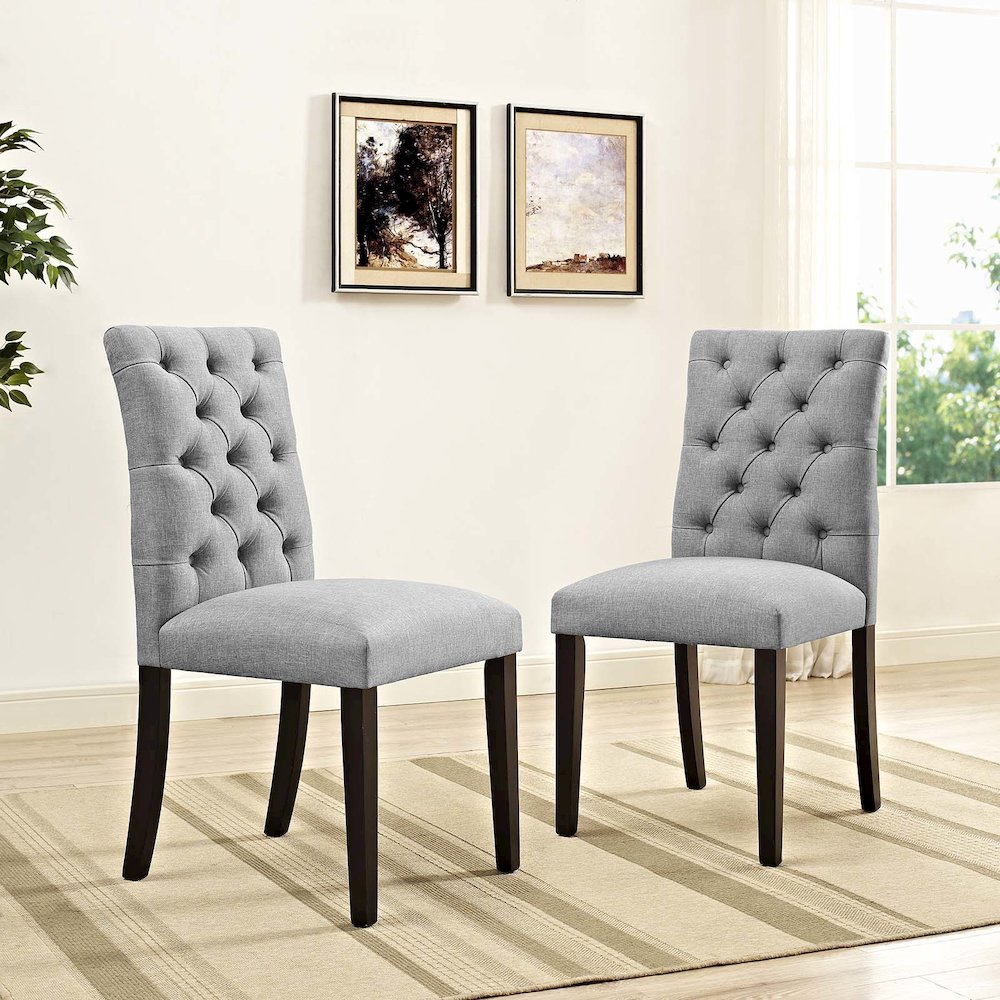 Duchess Fabric Dining Chair Set of 2