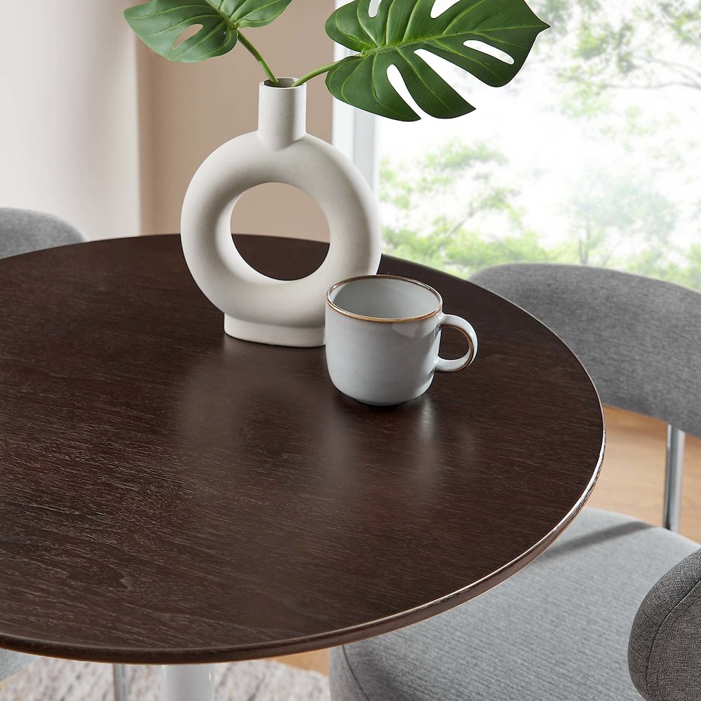Lippa 28" Round Wood Bar Table