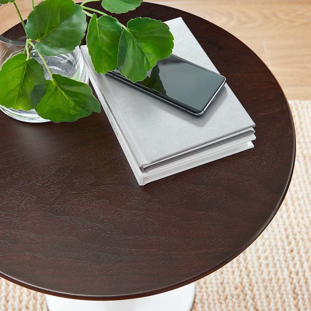 Lippa 20" Round Wood Side Table