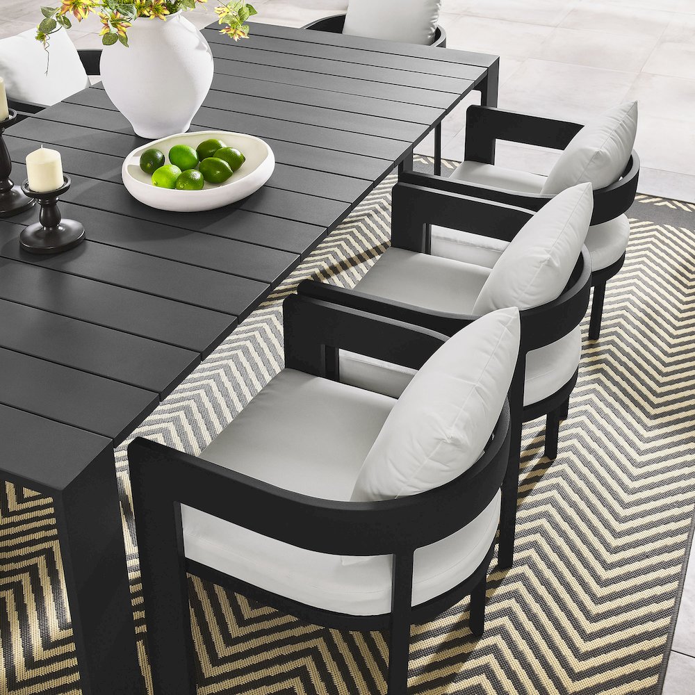 Tahoe 9-Piece Outdoor Patio Aluminum Dining Set