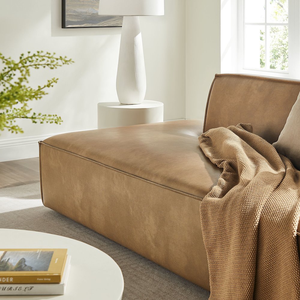 Restore 2-Piece Vegan Leather Modular Loveseat