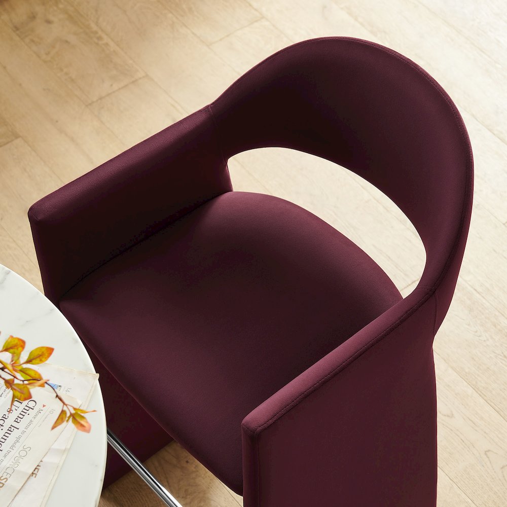 Talia 41 Inch Performance Velvet Bar Stool