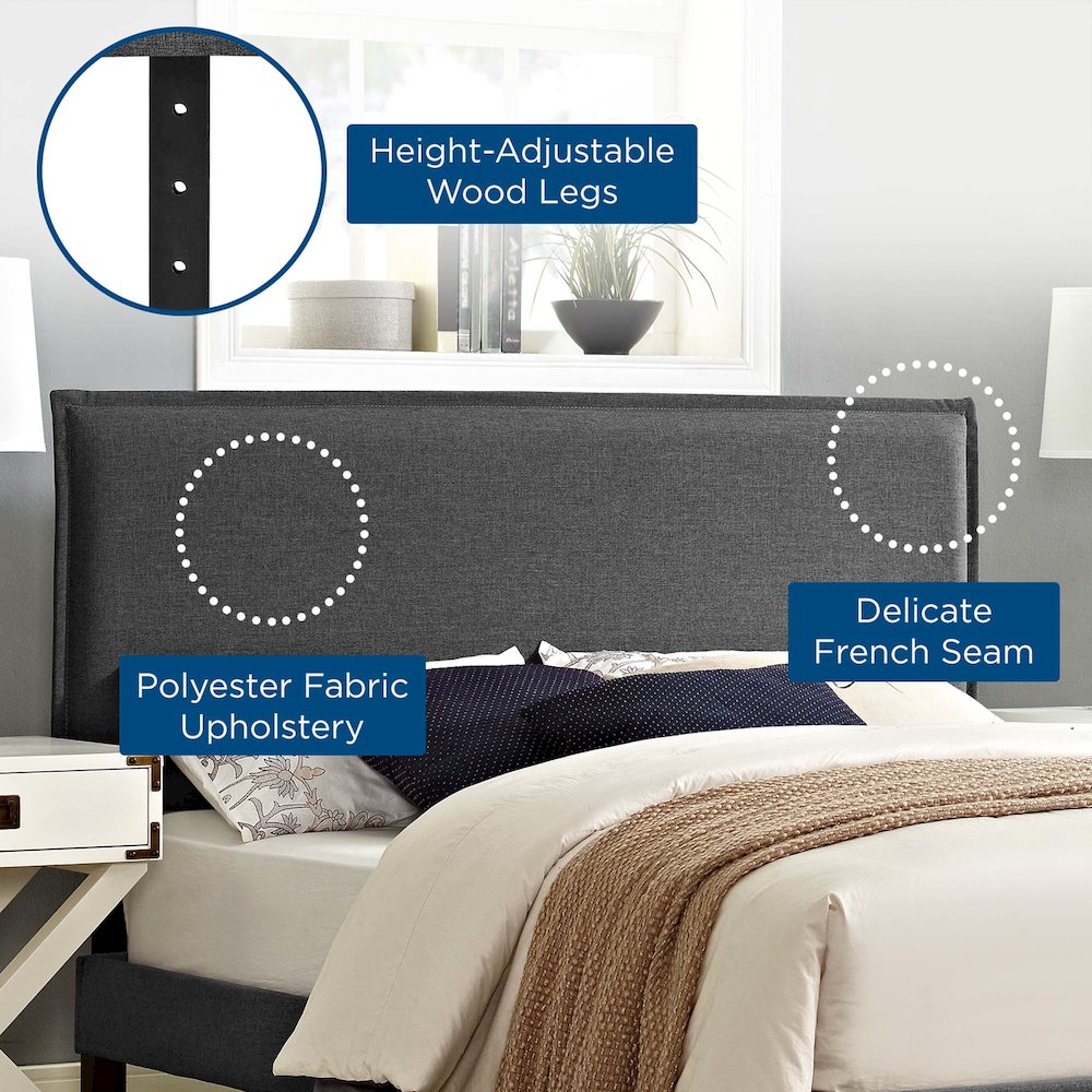 Camille Upholstered Fabric Full Headboard