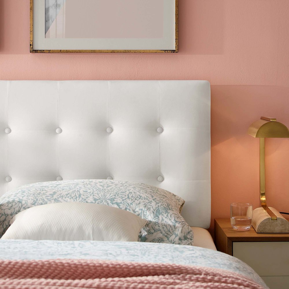 Emily Biscuit Tufted Performance Velvet Full Headboard