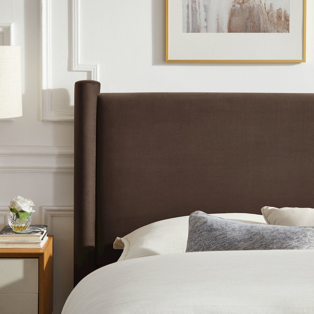 Rael Performance Velvet King Platform Bed