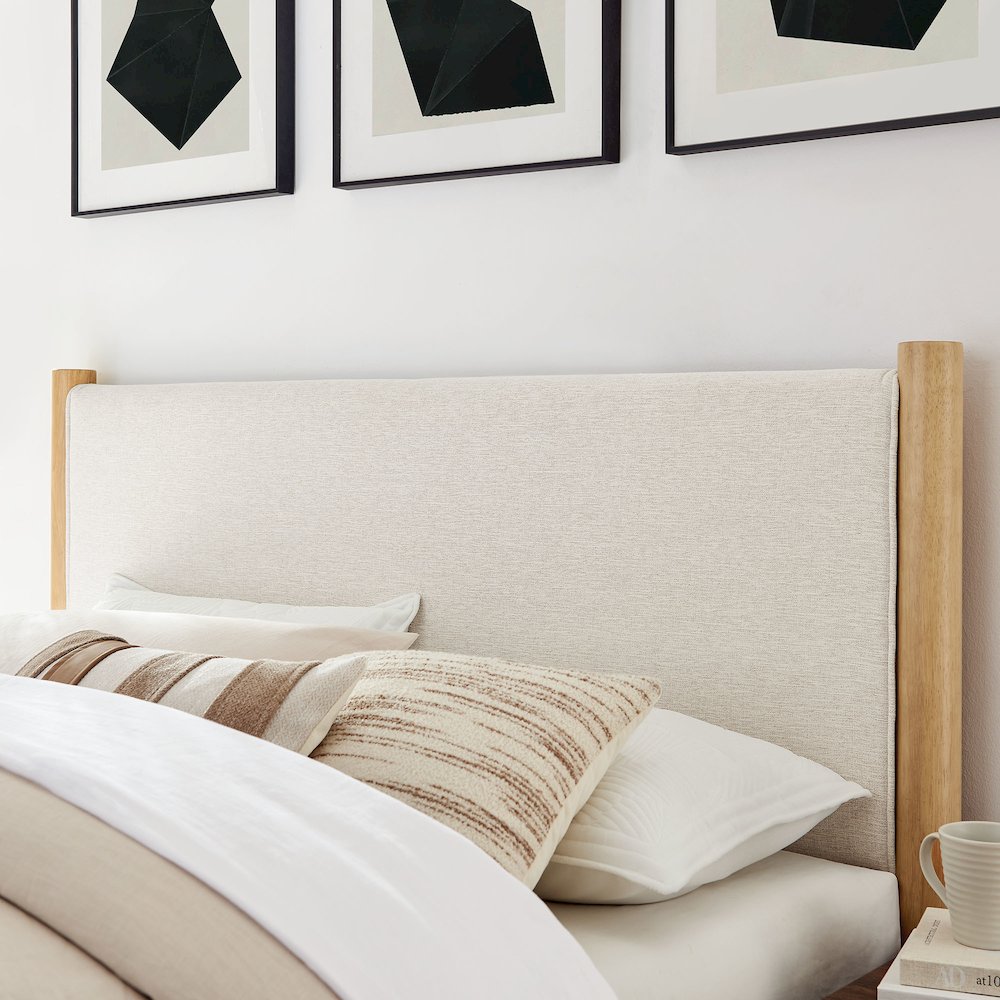 Maven King Size Fabric Upholstered Platform Bed