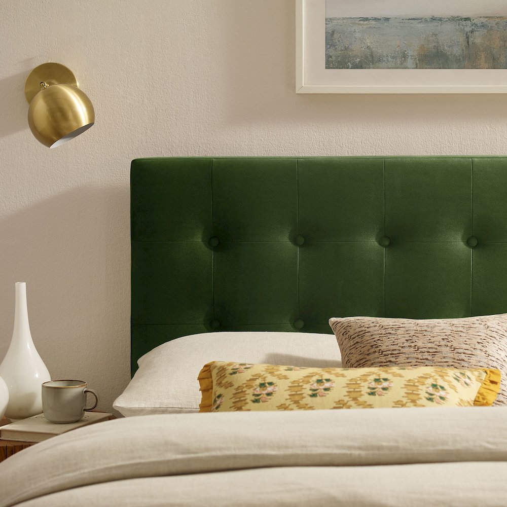 Emily Stain-Resistant Performance Velvet Full Size Headboard