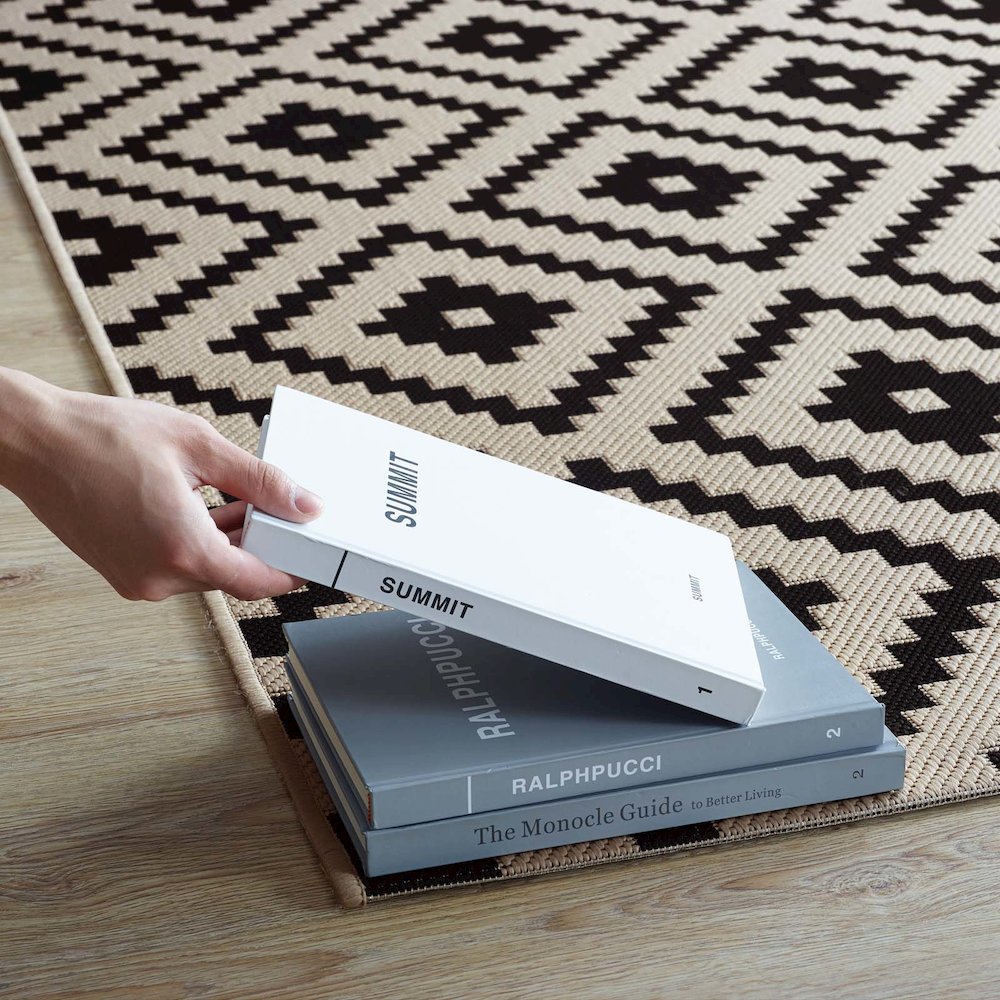 Perplex Geometric Diamond Trellis Indoor and Outdoor 5x8 Area Rug