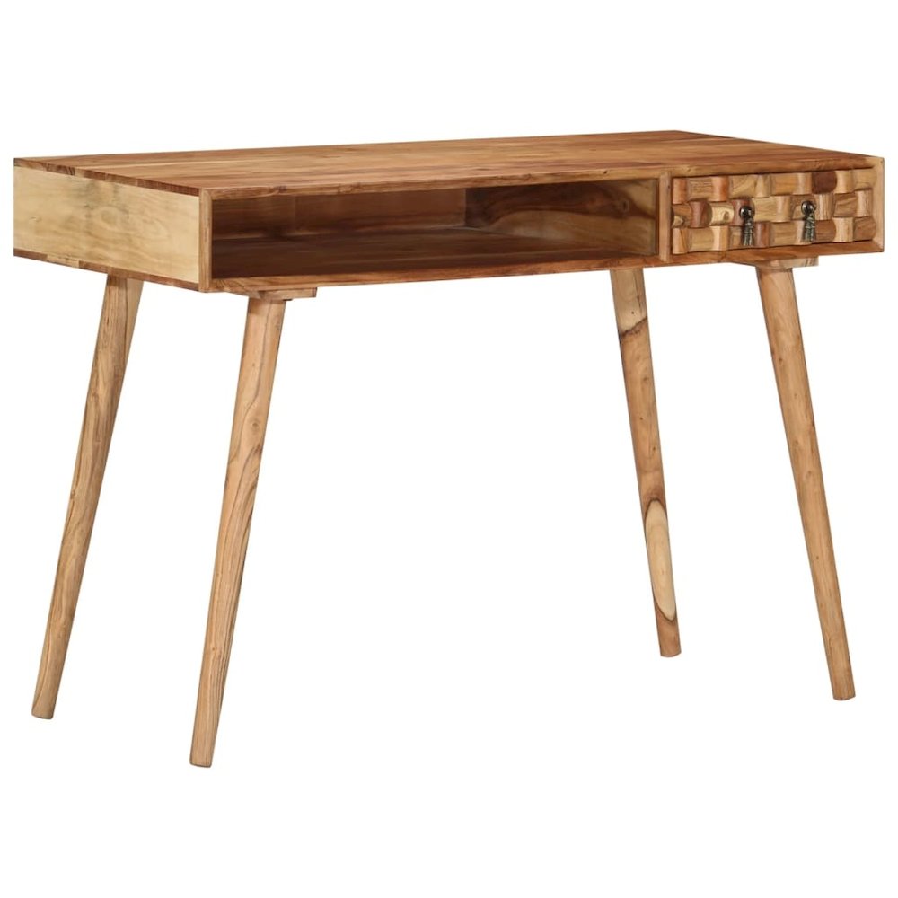 Writing Desk Natural Wood Solid Acacia wood Medium Writing Desk