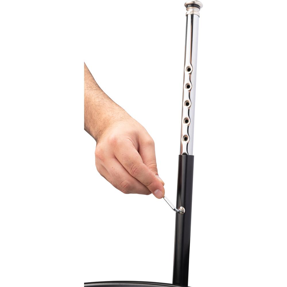 NPS® 19"-27" Height Adjustable Heavy Duty Steel Stool, Black