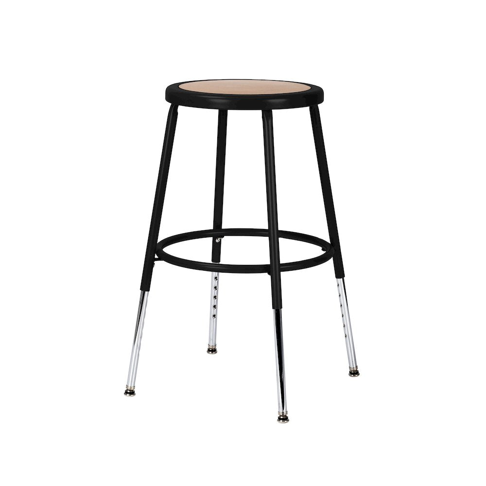 18.5 -26.5" Height Adjustable Heavy Duty Steel Stool, Black