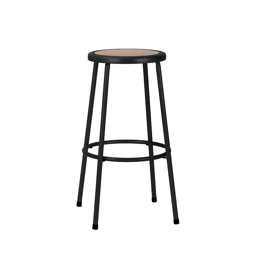30" Heavy Duty Steel Stool, Black