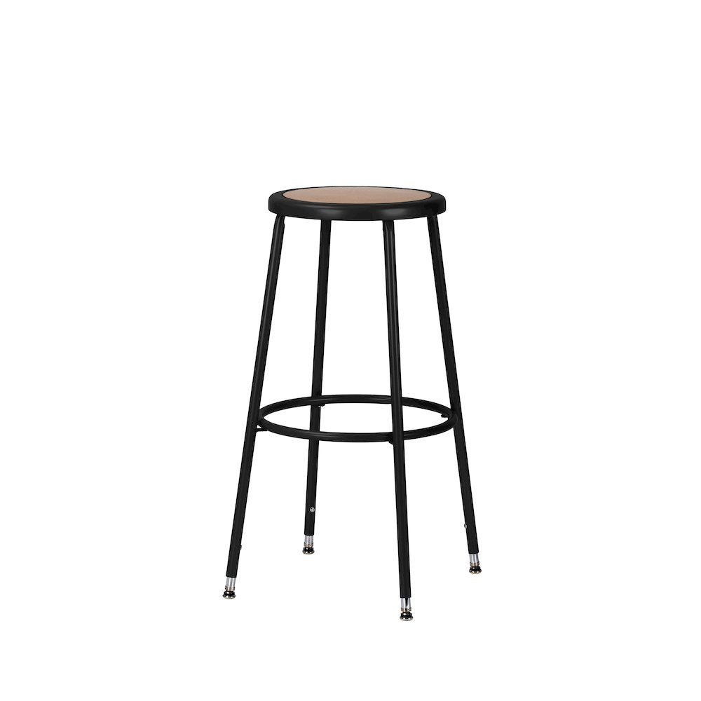 30.5 -38.5" Height Adjustable Heavy Duty Steel Stool, Black