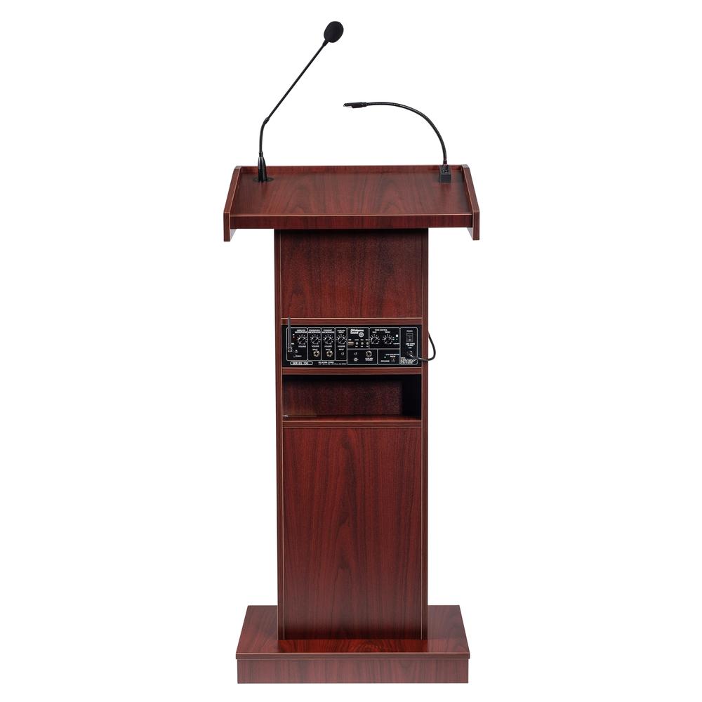 Oklahoma Sound® Orator Lectern, Mahogany