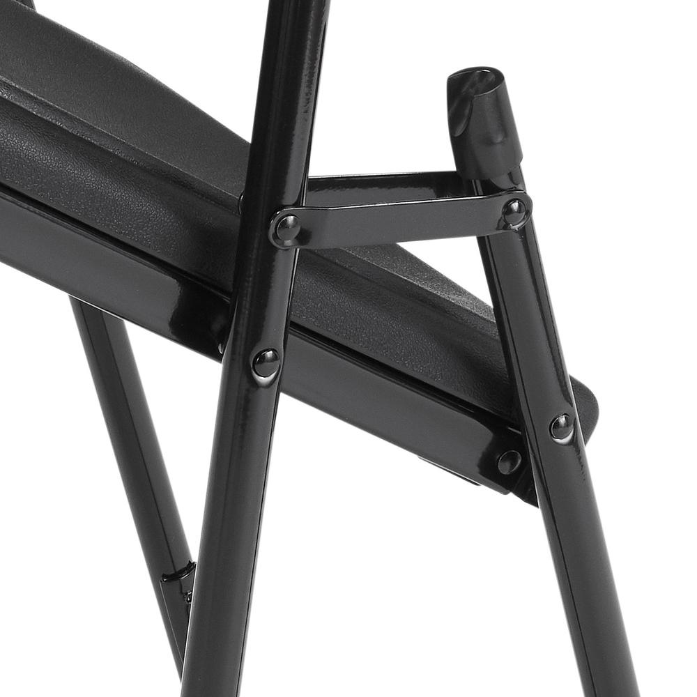NPS® 800 Series Premium Lightweight Plastic Folding Chair, Black (Pack of 4)