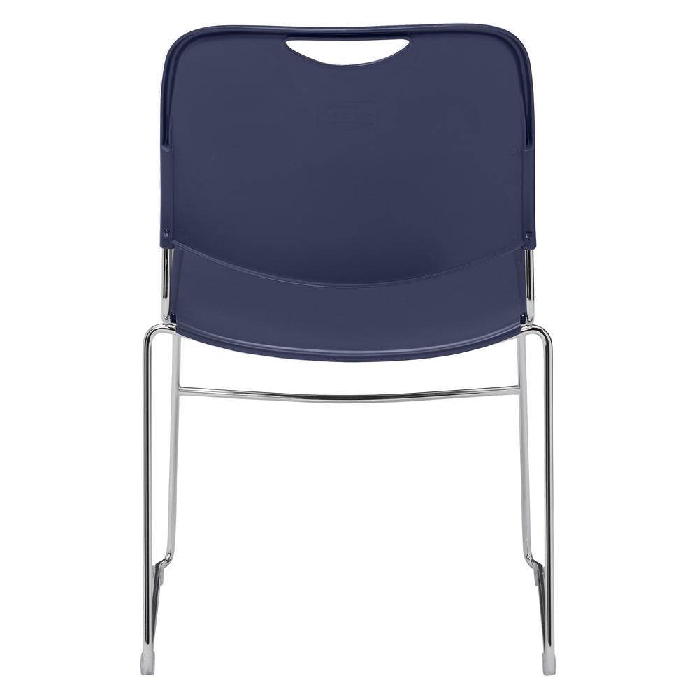 NPS® 8500 Series Ultra-Compact Plastic Stack Chair, Navy Blue