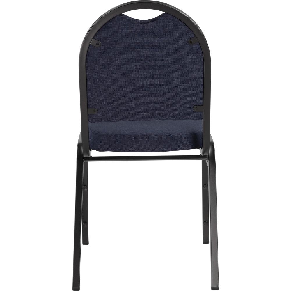 NPS® 9200 Series Premium Fabric Upholstered Stack Chair, Midnight Blue Seat/ Black Sandtex Frame