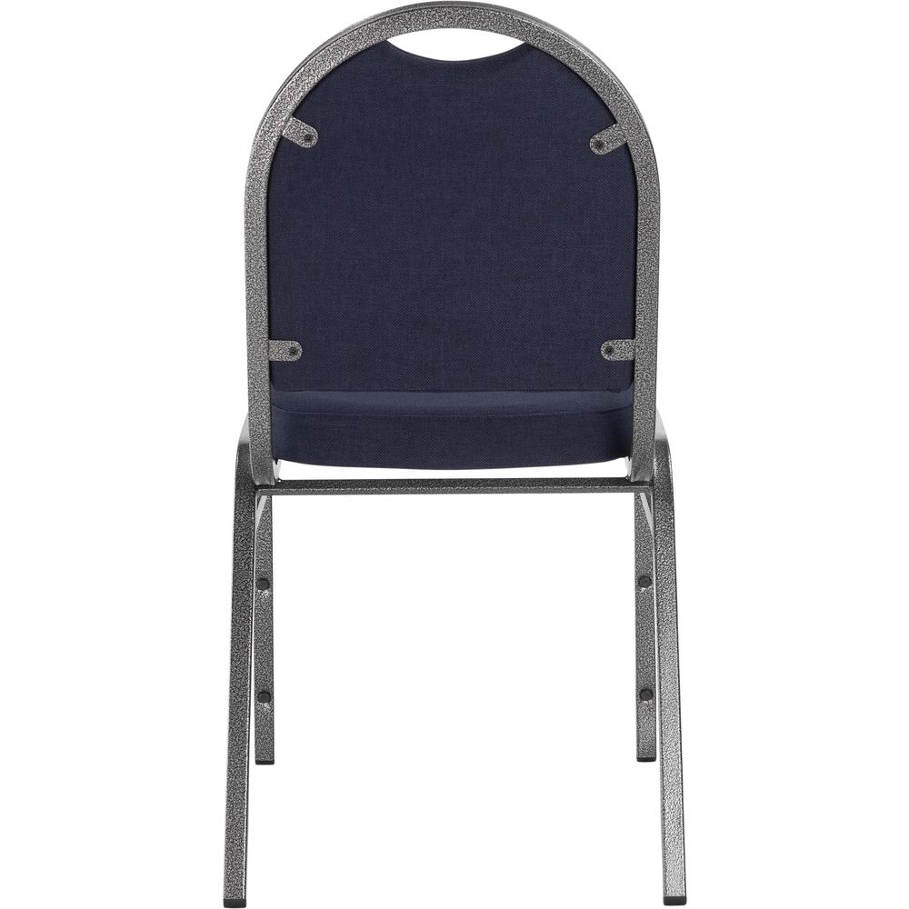 NPS® 9200 Series Premium Fabric Upholstered Stack Chair, Midnight Blue Seat/ Silvervein Frame