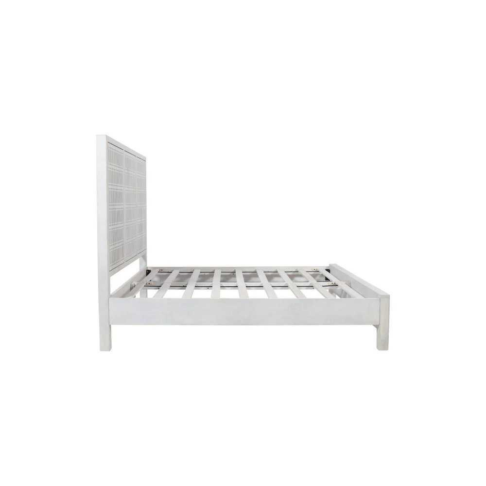 Sarah Eastern King Bed in Brushed Ivory
