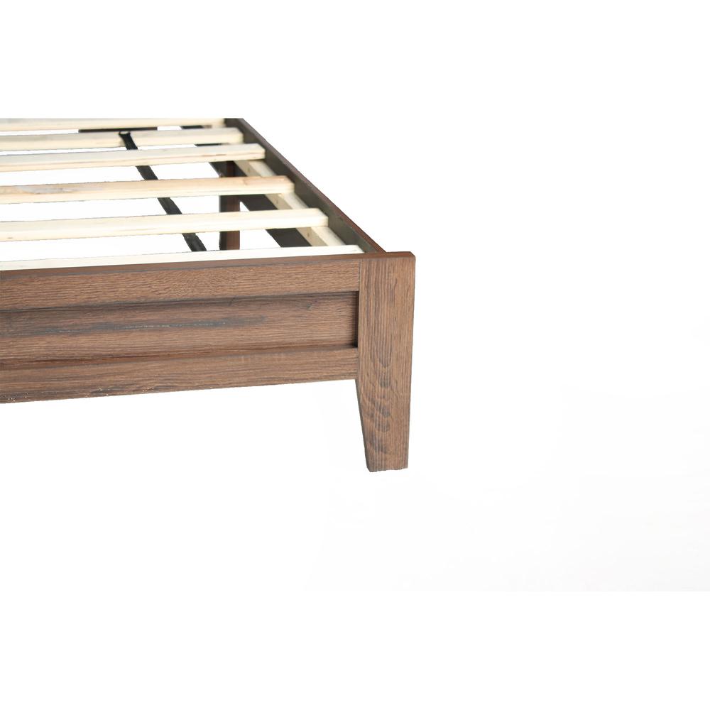 Better Home Products Fox Wood Panel Queen Platform Bed in Brown
