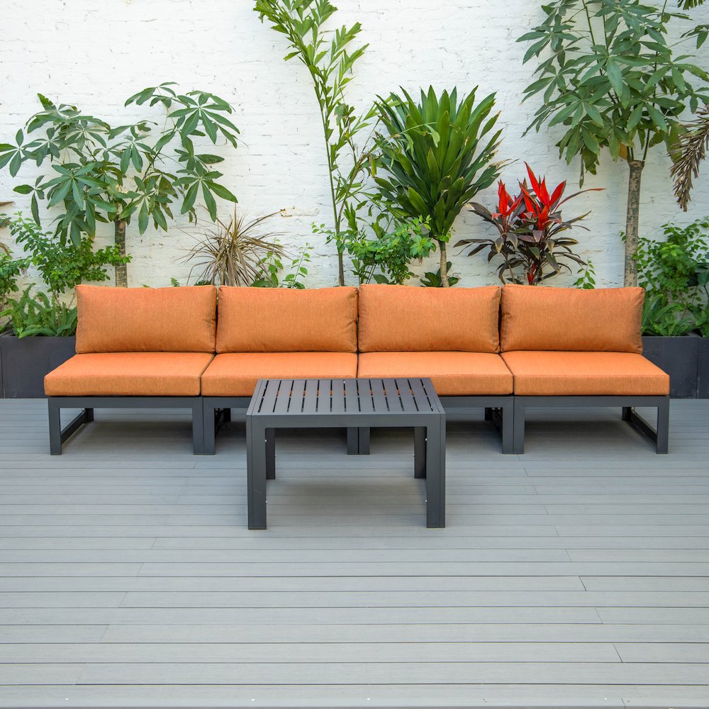 Chelsea 5-Piece Middle Patio Chairs and Coffee Table
