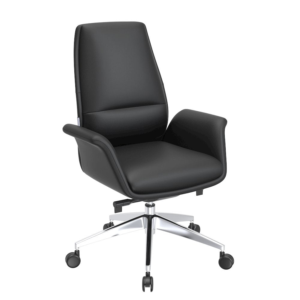 Summit Series Office Chair In Black Leather