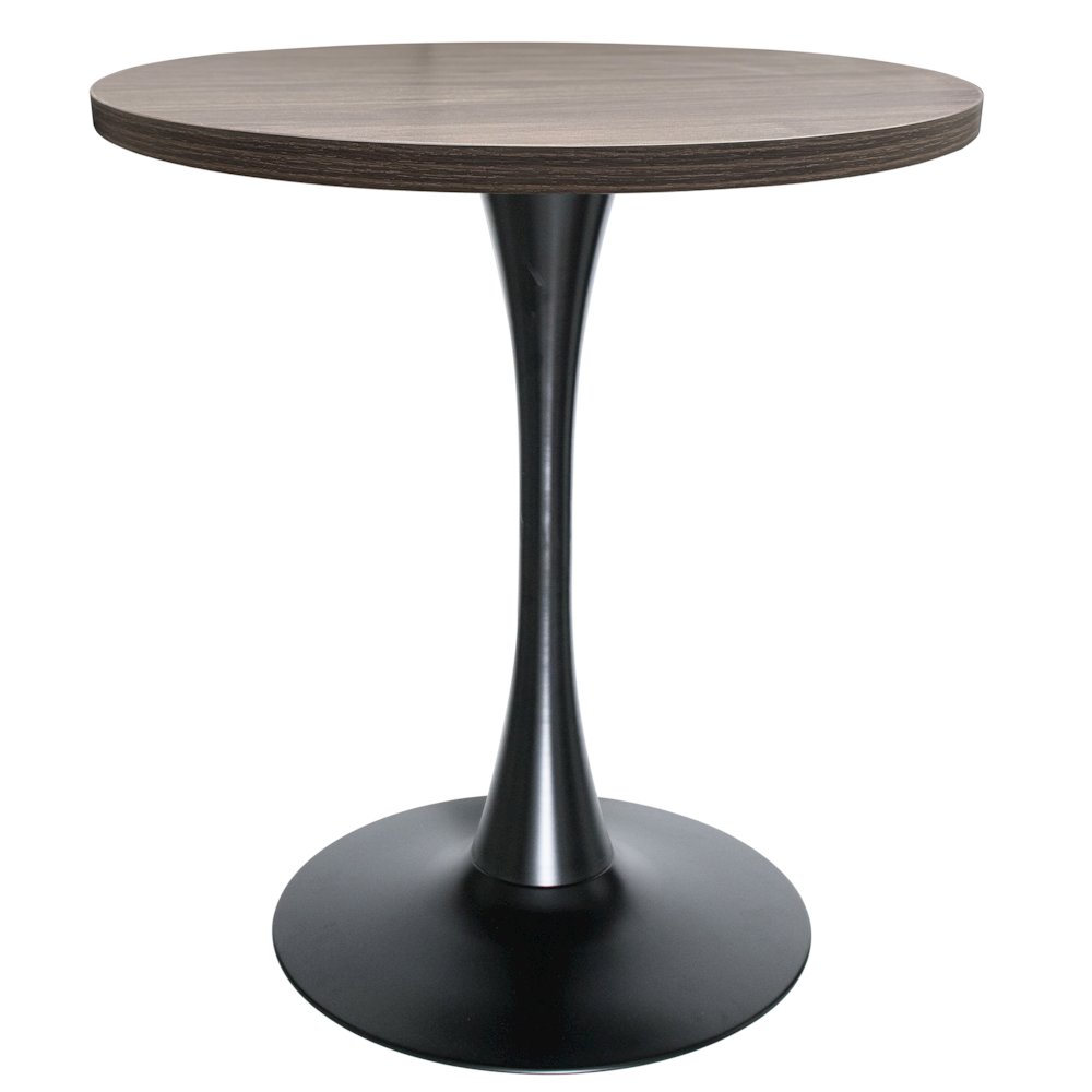 Bristol Dining table, Black Base with 27 Round Dark Walnut MDF top
