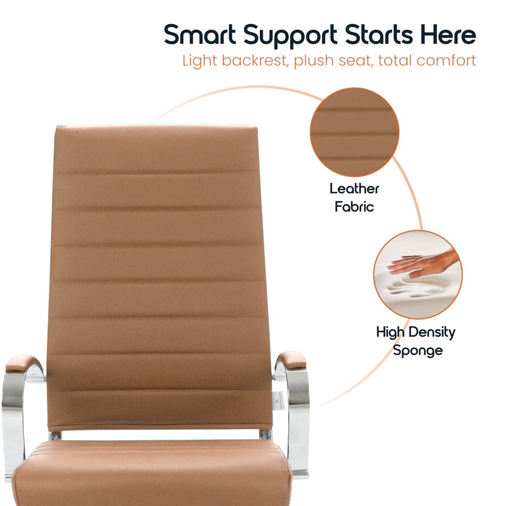 Benmar High-Back Leather Office Chair