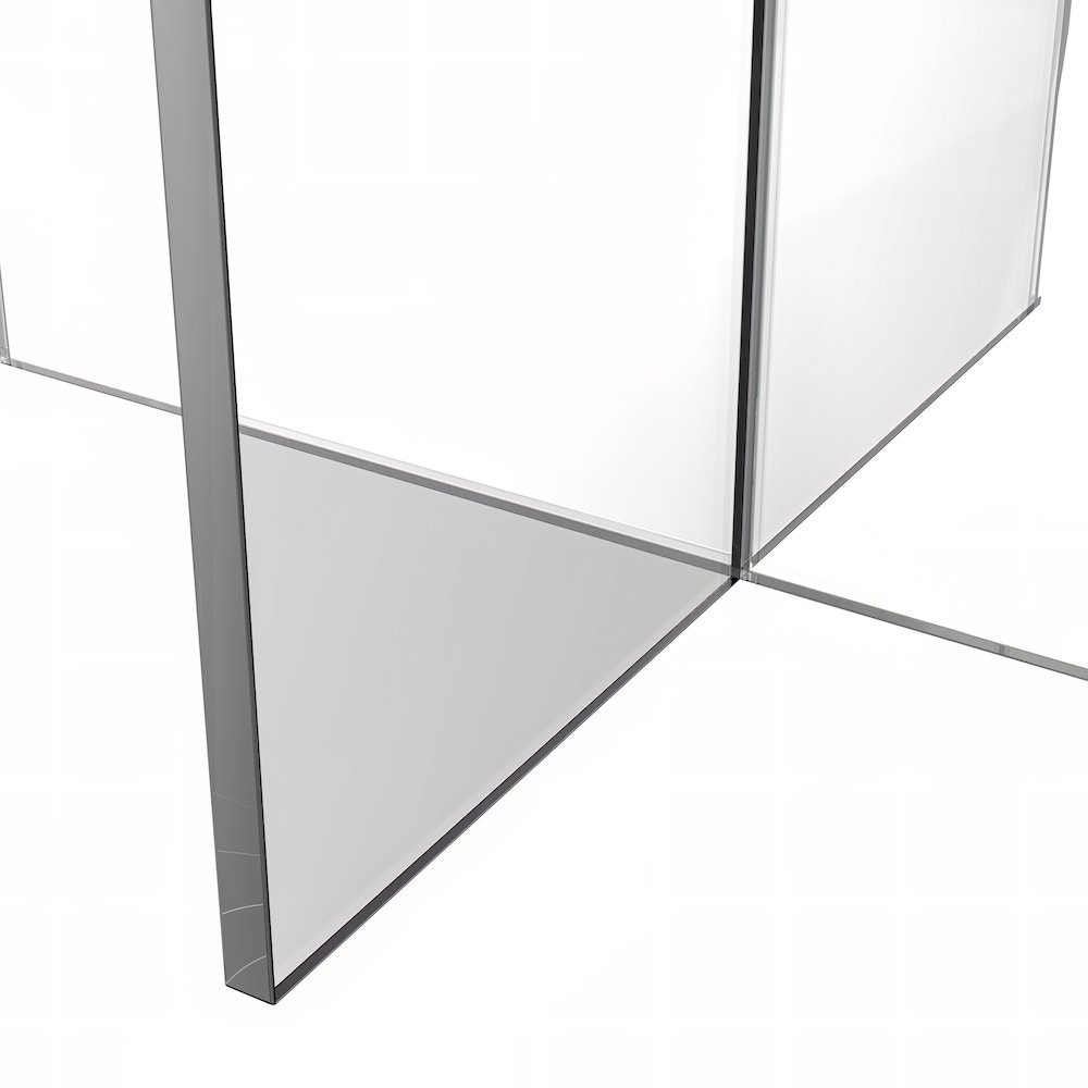 Valore Collection 28" Acrylic Side Table With Black Top