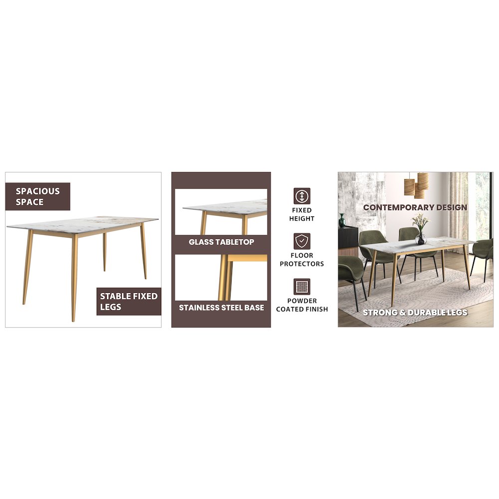 Zayle Series Modern Dining Table