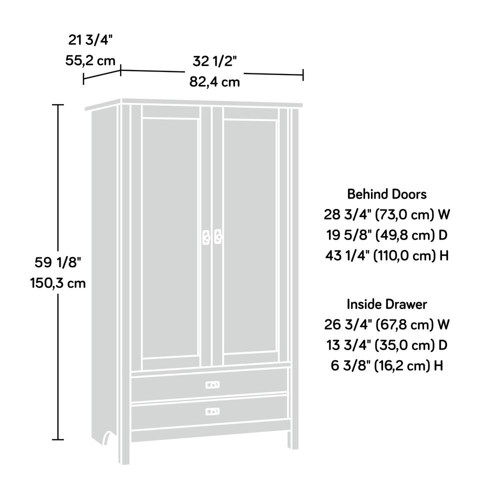 Cottage Road Armoire, Soft White finish
