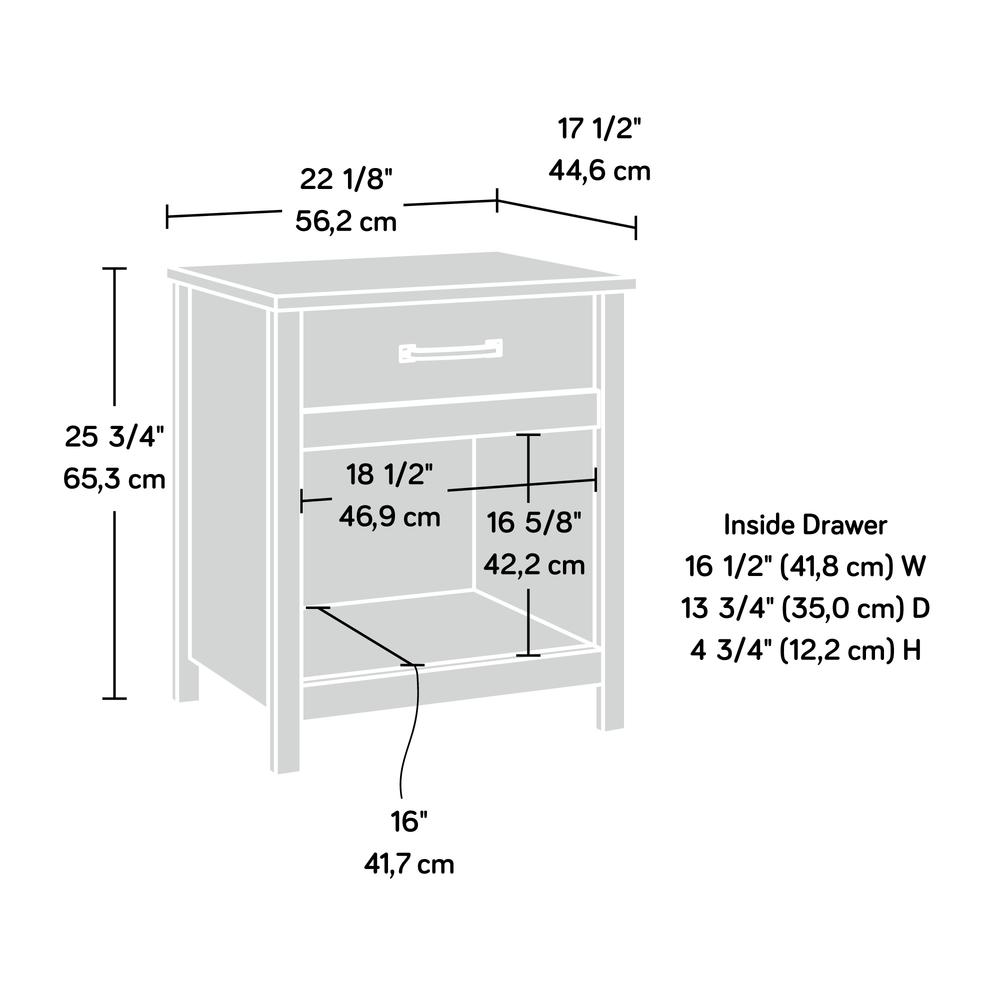 Cannery Bridge Night Stand, Sindoori Mango finish