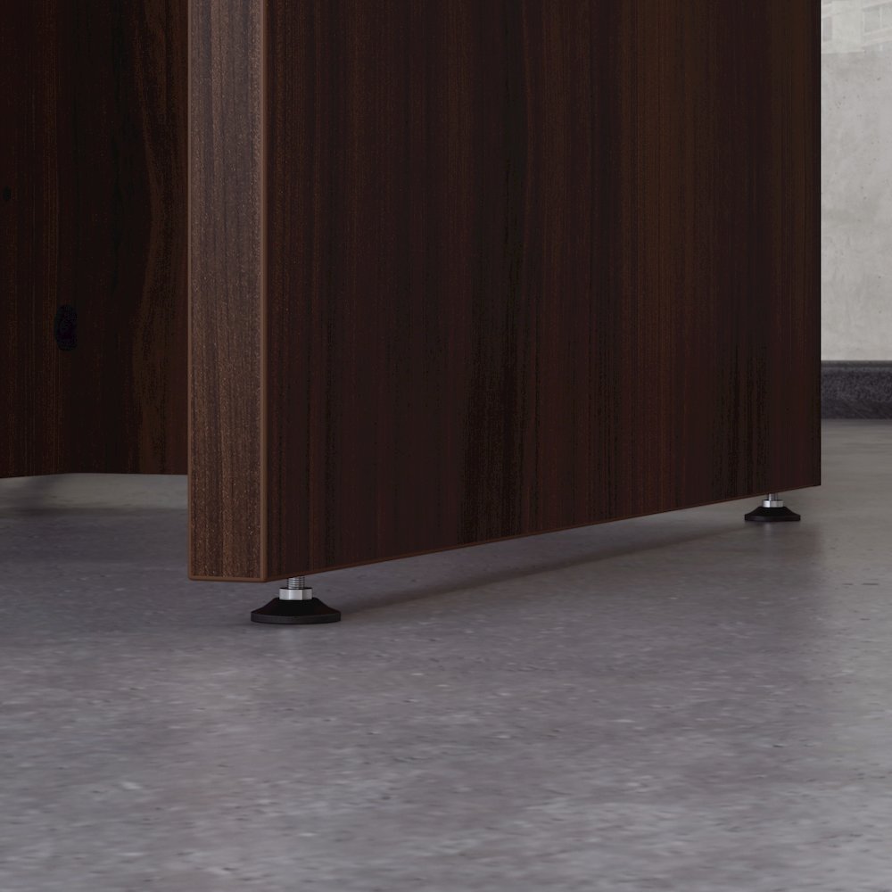 Affirm 72" Bow & 48" Return, Noble Elm Finish