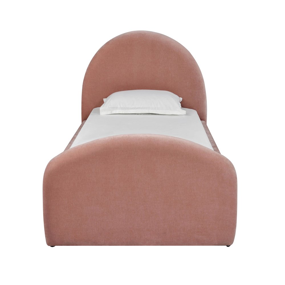 Moon Rose Upcycled Chenille Twin Trundle Bed