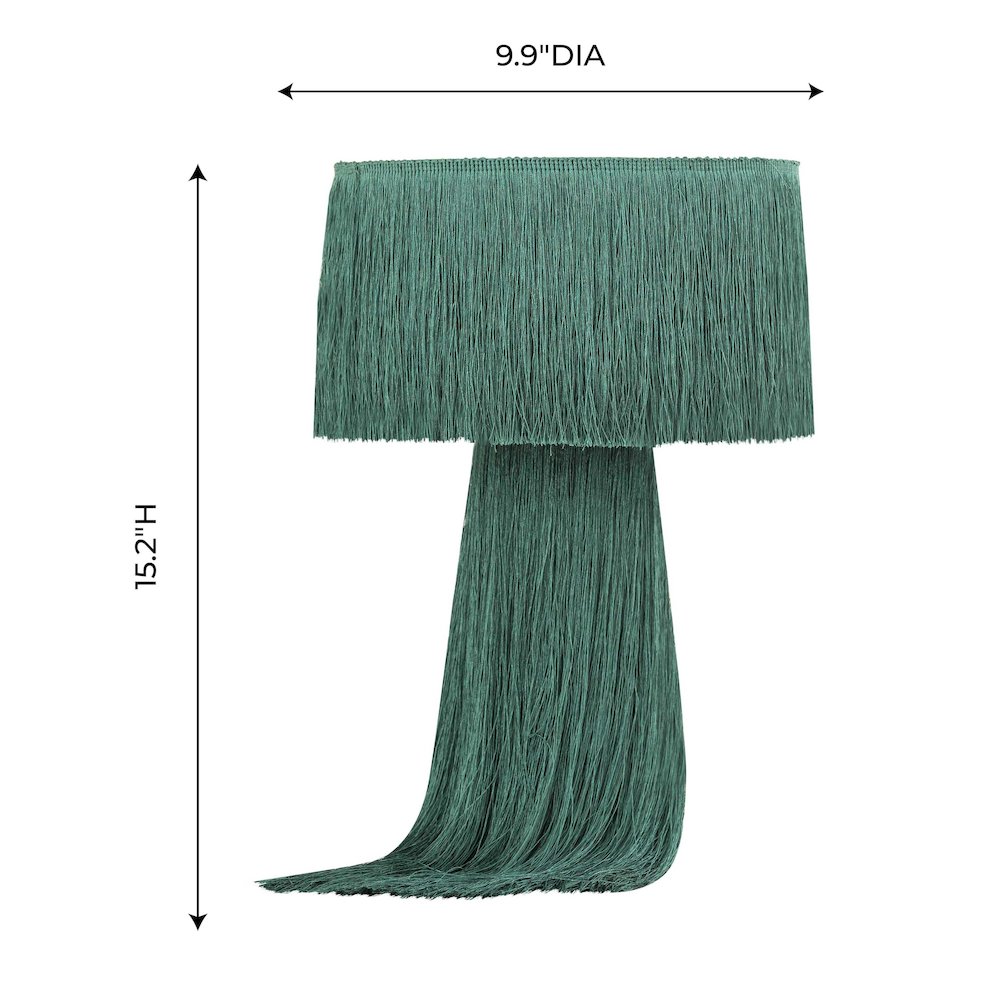 Atolla Emerald Tassel Table Lamp