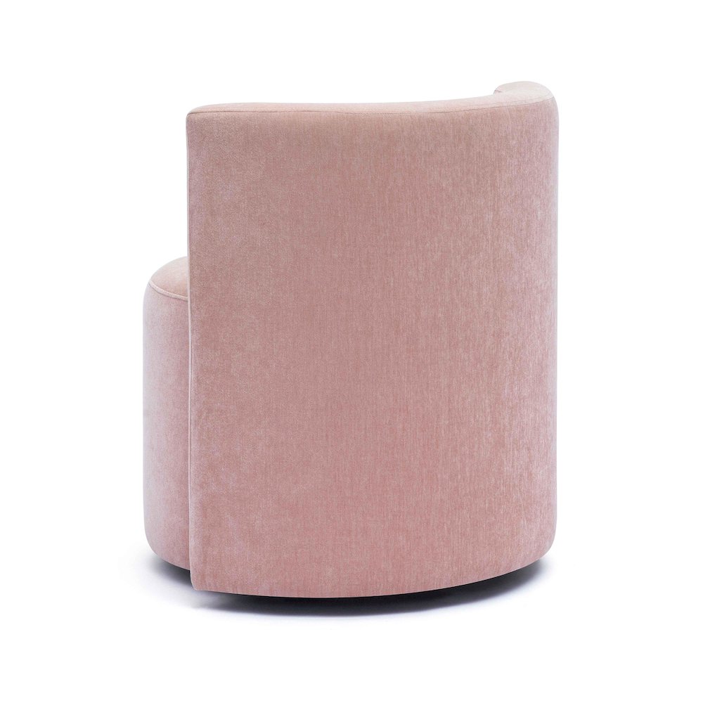 Alyssa Pink Upcycled Velvet Rolling Desk Chair